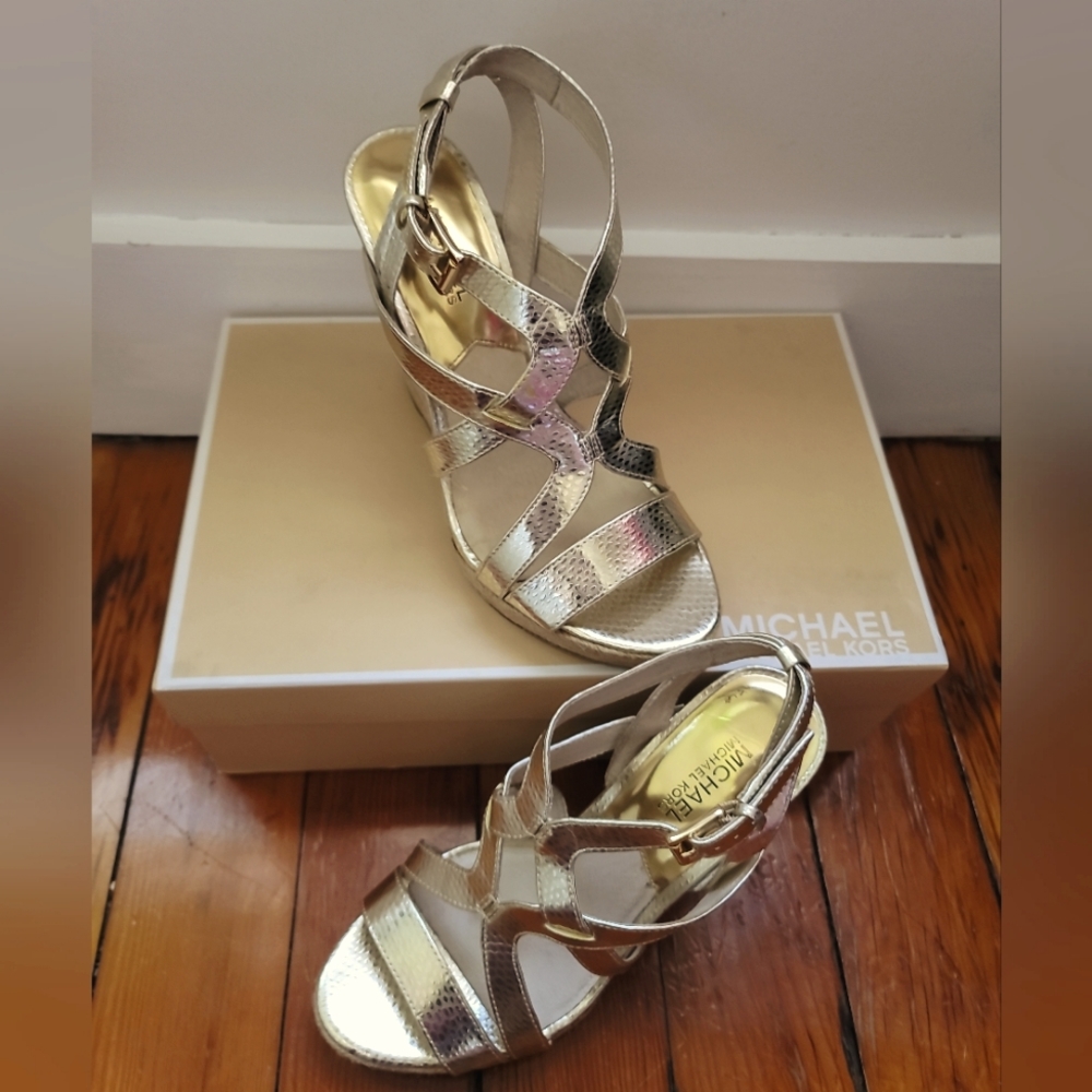 Michael Kors Gold Sandals